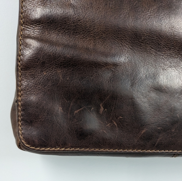 Gianni Conti Leather Messenger Bag - Picture 8 of 15